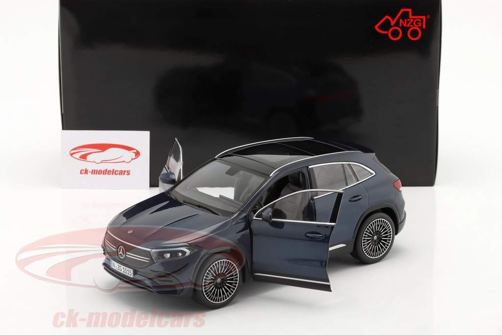 Mercedes-Benz EQA Año de construcción 2021 azul mezclilla metálico 1:18 NZG