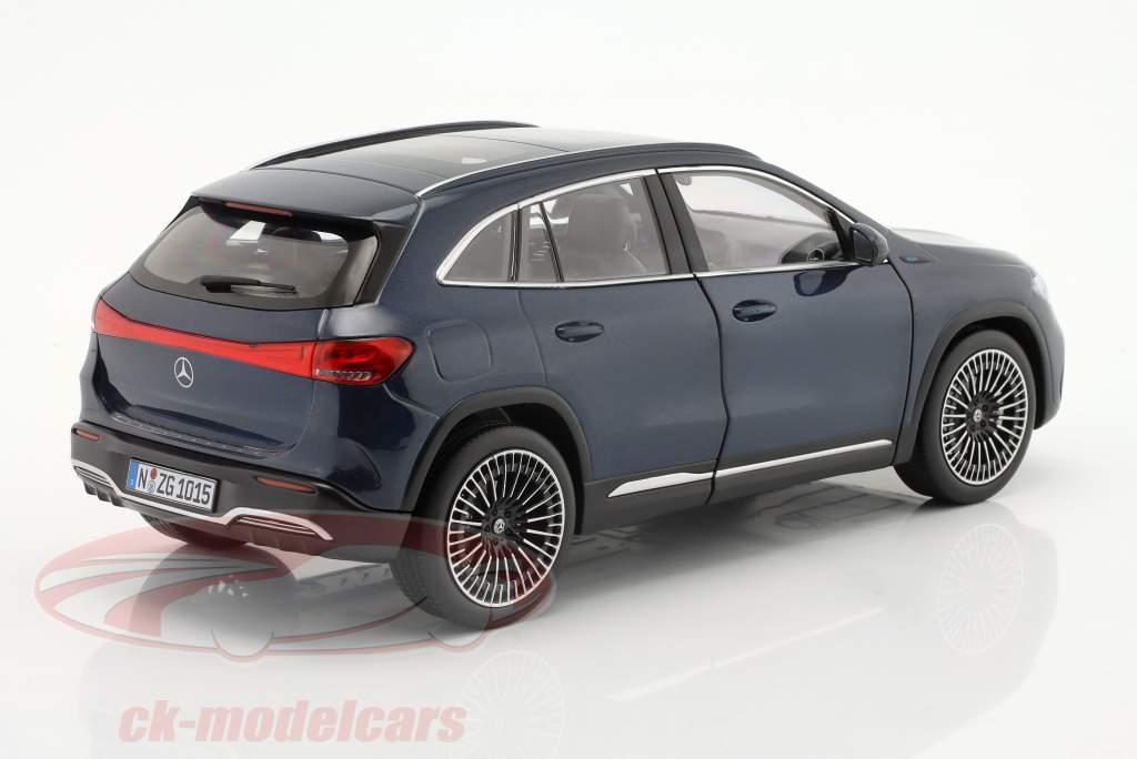 Mercedes-Benz EQA Año de construcción 2021 azul mezclilla metálico 1:18 NZG