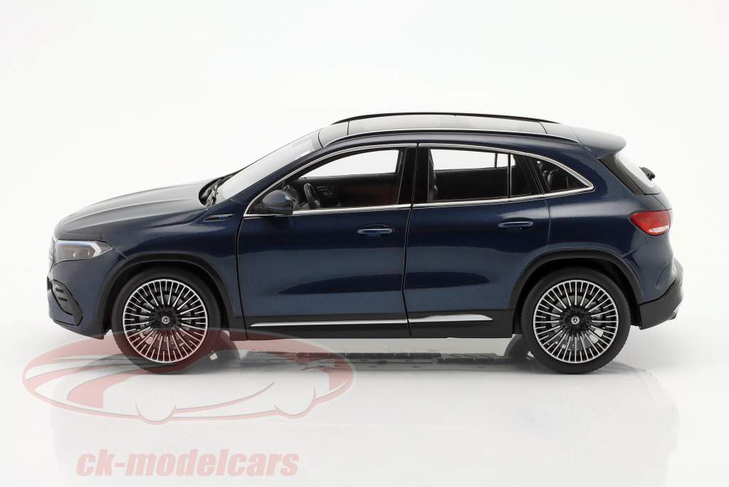 Mercedes-Benz EQA Año de construcción 2021 azul mezclilla metálico 1:18 NZG