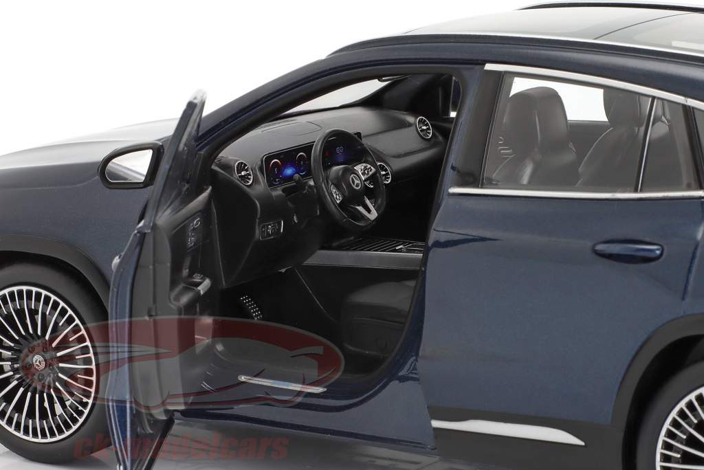 Mercedes-Benz EQA Année de construction 2021 Un jean bleu métallique 1:18 NZG