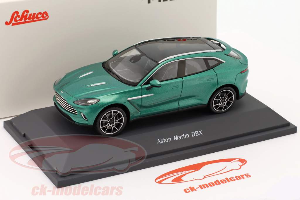 Aston Martin DBX Año de construcción 2020 verde metálico 1:43 Schuco