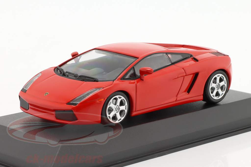 Lamborghini Gallardo Bouwjaar 2003 rood 1:43 Minichamps