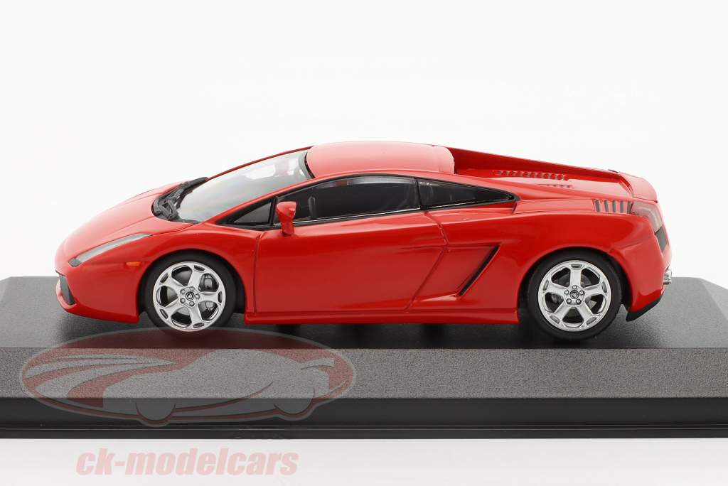 Lamborghini Gallardo Bouwjaar 2003 rood 1:43 Minichamps