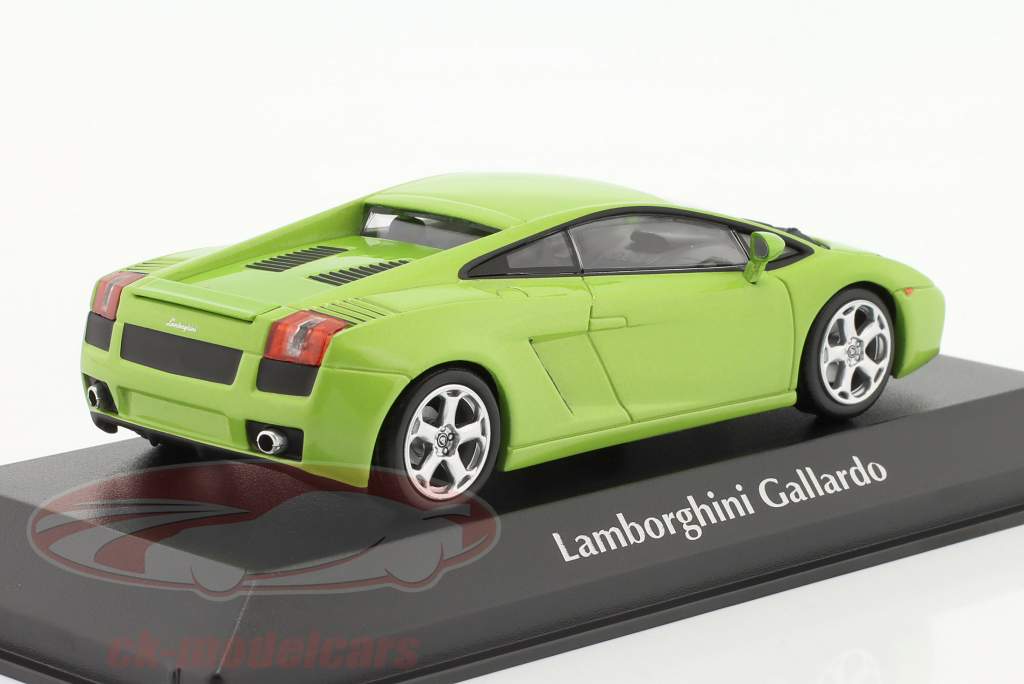 Lamborghini Gallardo Año de construcción 2003 verde metálico 1:43 Minichamps