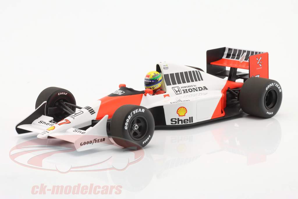 Ayrton Senna McLaren MP4/5B #27 formel 1 Verdensmester 1990 1:18 Minichamps