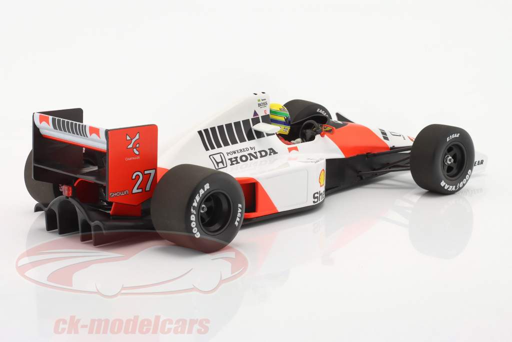Ayrton Senna McLaren MP4/5B #27 formel 1 Verdensmester 1990 1:18 Minichamps