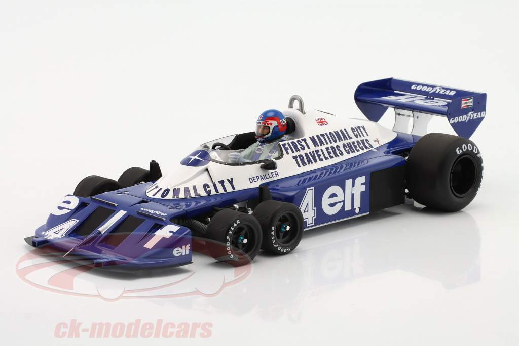 Patrick Depailler Tyrell P34 #4 2e Canada GP formule 1 1977 1:18 Spark