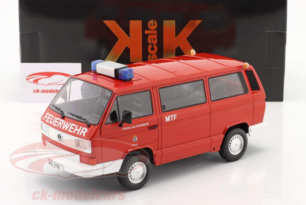 Volkswagen VW T3 Syncro Feuerwehr Münster Baujahr 1987 1:18 KK-Scale