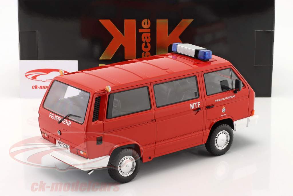 Volkswagen VW T3 Syncro Feuerwehr Münster Baujahr 1987 1:18 KK-Scale