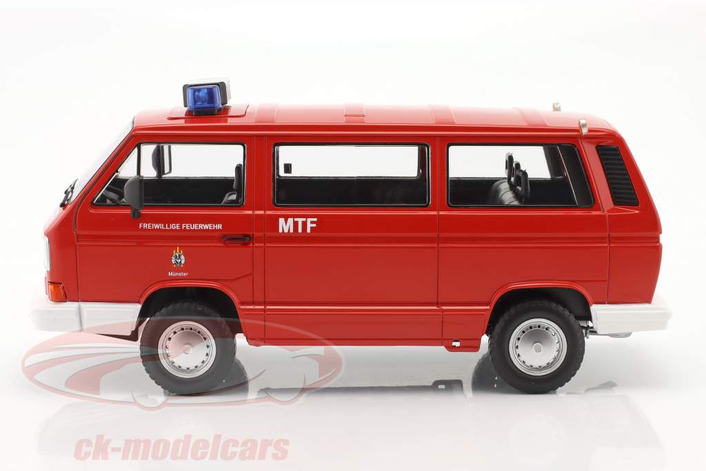 Volkswagen VW T3 Syncro Feuerwehr Münster Baujahr 1987 1:18 KK-Scale