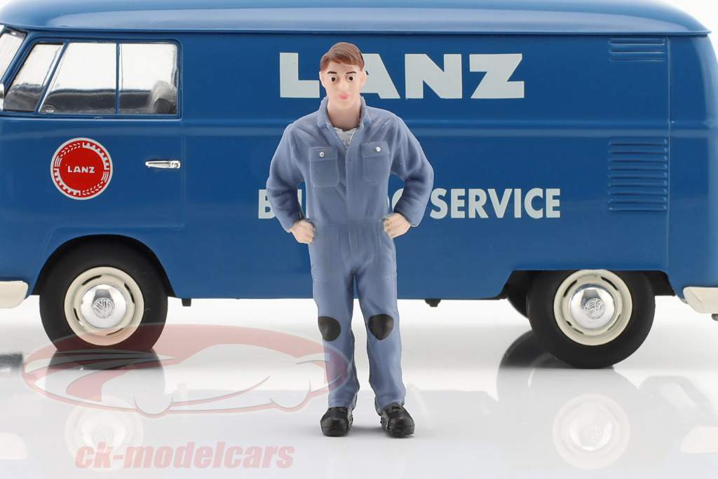 Set Lanz Service: Volkswagen VW T1b & Lanz Bulldog with figures 1:32 Schuco