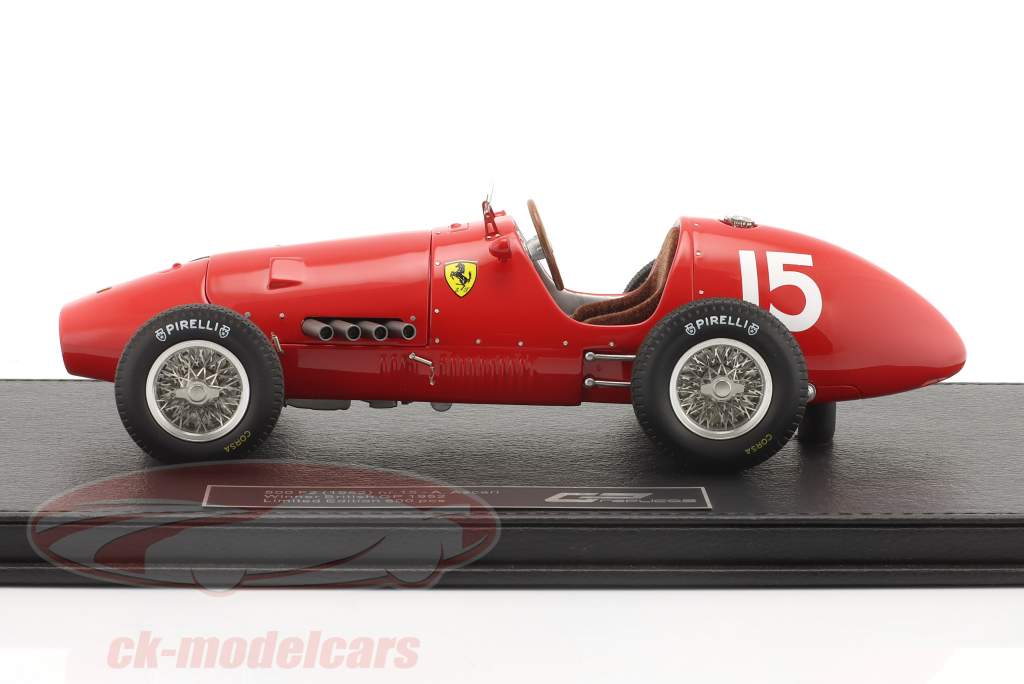 A. Ascari Ferrari 500F2 #15 vinder britisk GP formel 1 Verdensmester 1952 1:18 GP Replicas