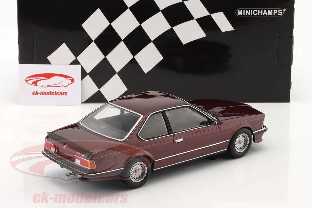 Minichamps 1:18 BMW 635 CSi 建設年 1982 暗赤色 メタリック