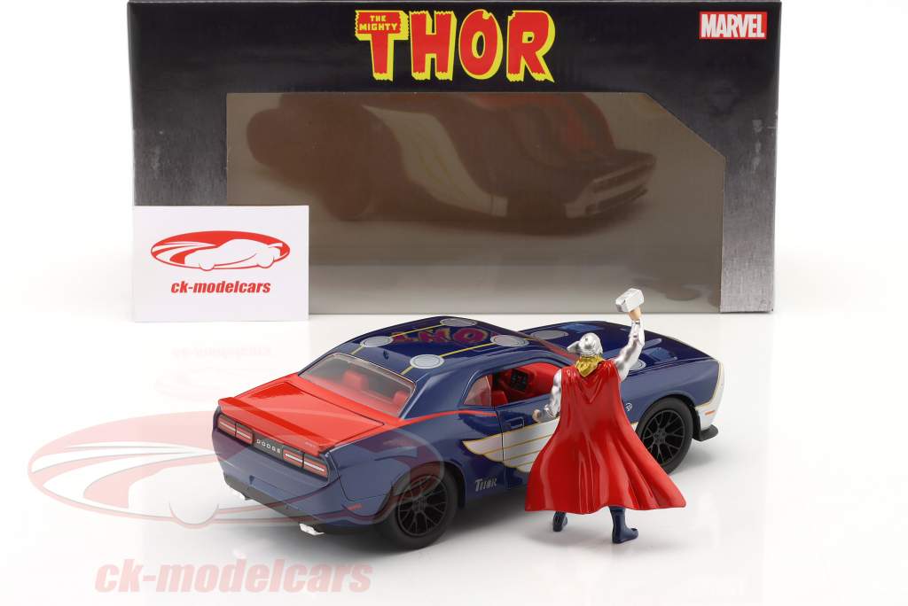 Dodge Challenger SRT Hellcat Filme: Thor com figura Thor 1:24 Jada Toys