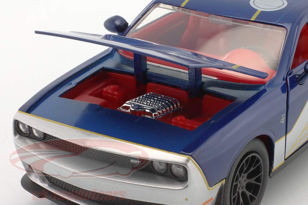 Dodge Challenger SRT Hellcat Filme: Thor com figura Thor 1:24 Jada Toys