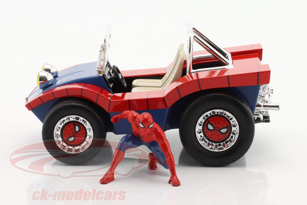 Buggy Movie Spiderman with figure Spiderman blue / red 1:24 Jada Toys