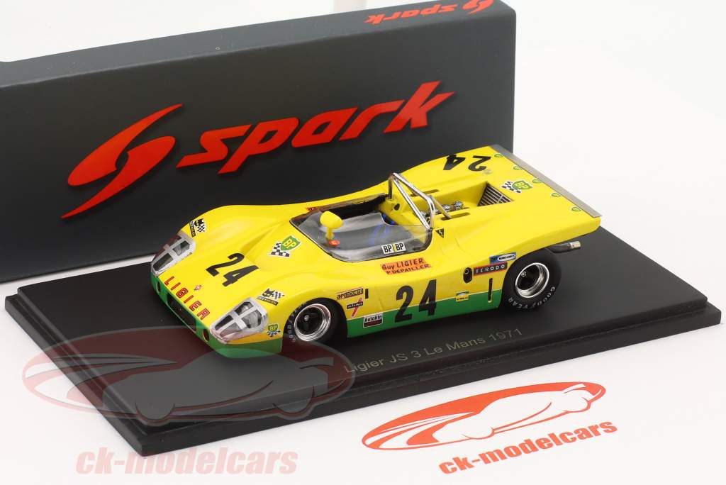 Ligier JS3 #24 24h LeMans 1971 Ligier, Depailler 1:43 Spark