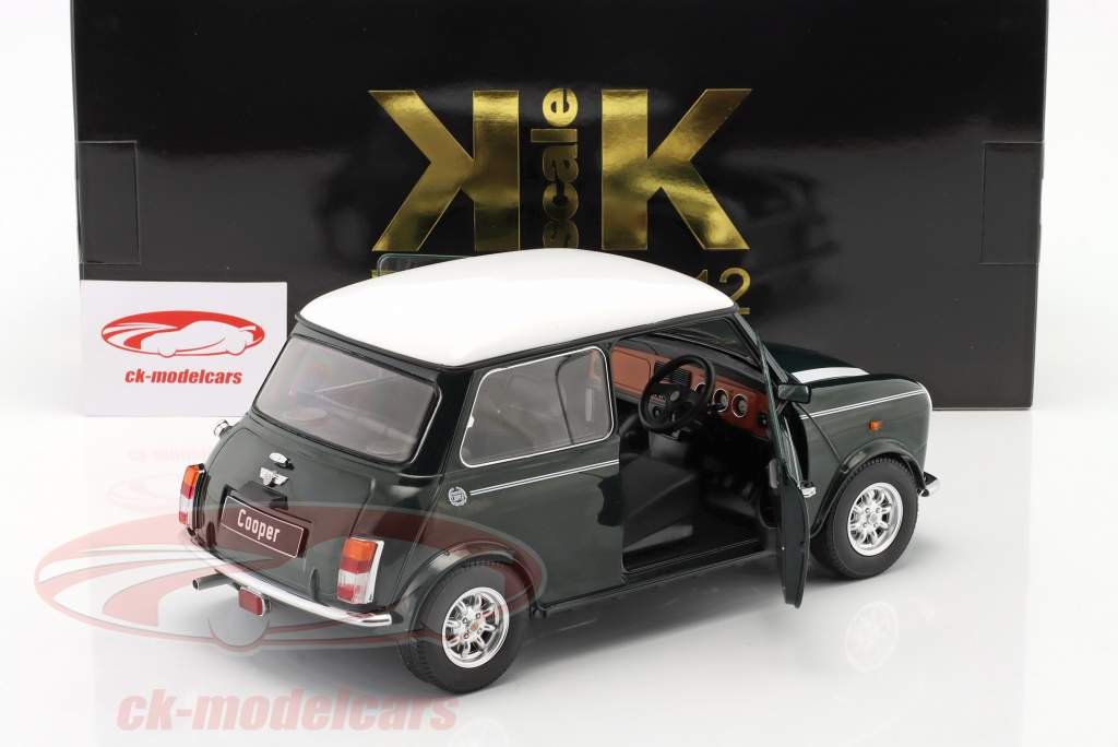 Mini Cooper 深绿色 / 白色的 RHD 1:12 KK-Scale