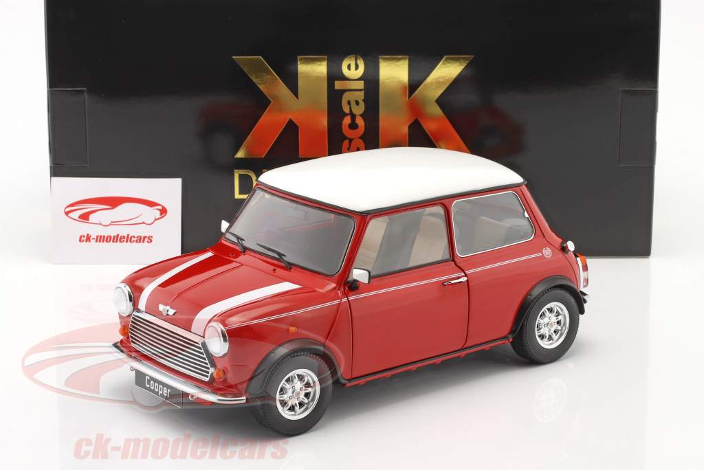Mini Cooper rot / weiß RHD 1:12 KK-Scale
