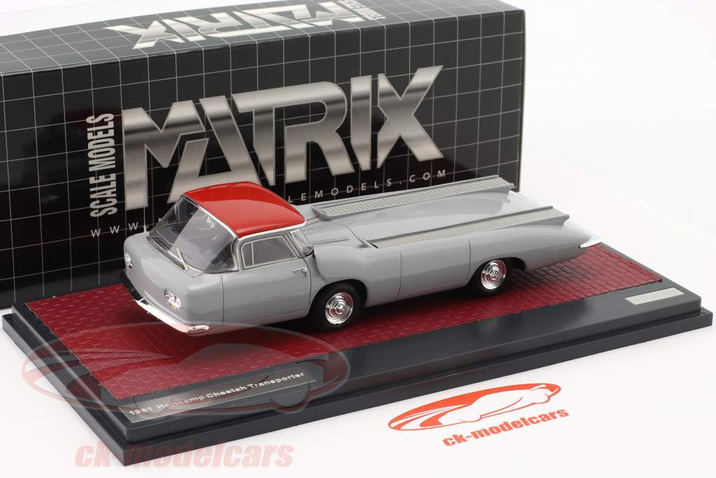 Holtkamp Cheetah Transporter 建设年份 1961 灰色的 / 红色的 1:43 Matrix
