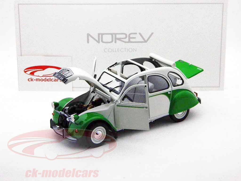 シトロエン2CVドリー年1985ホワイト/グリーン1時18ノレブ