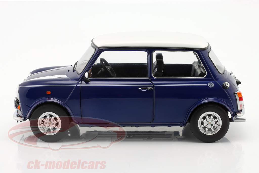 Mini Cooper azul metálico / Blanco RHD 1:12 KK-Scale