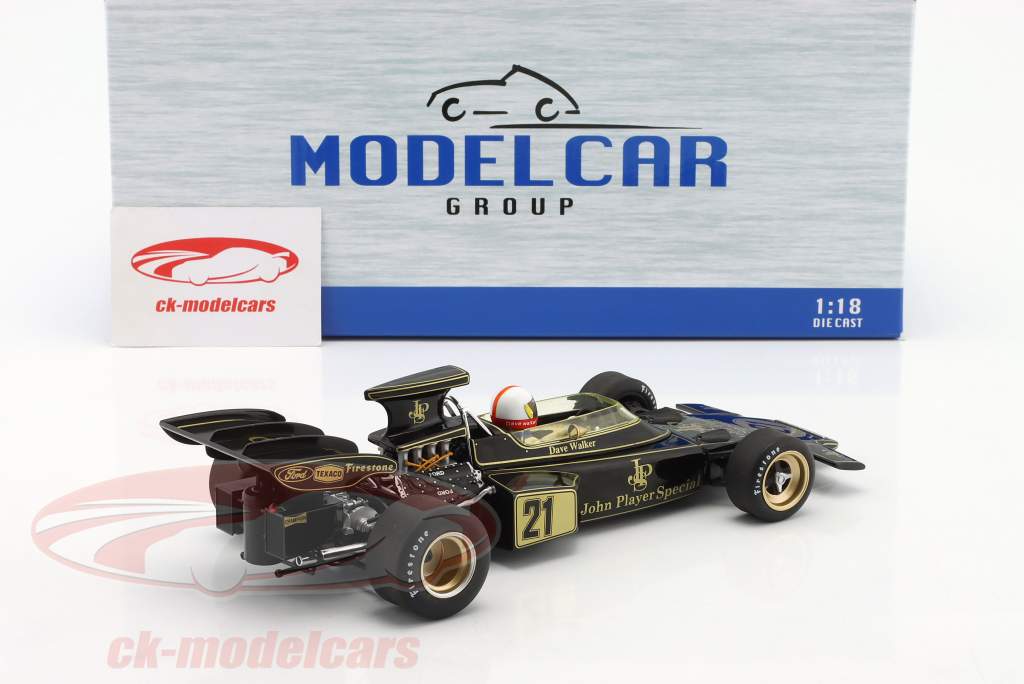 Dave Walker Lotus 72D #21 Spain GP formula 1 1972 1:18 MCG