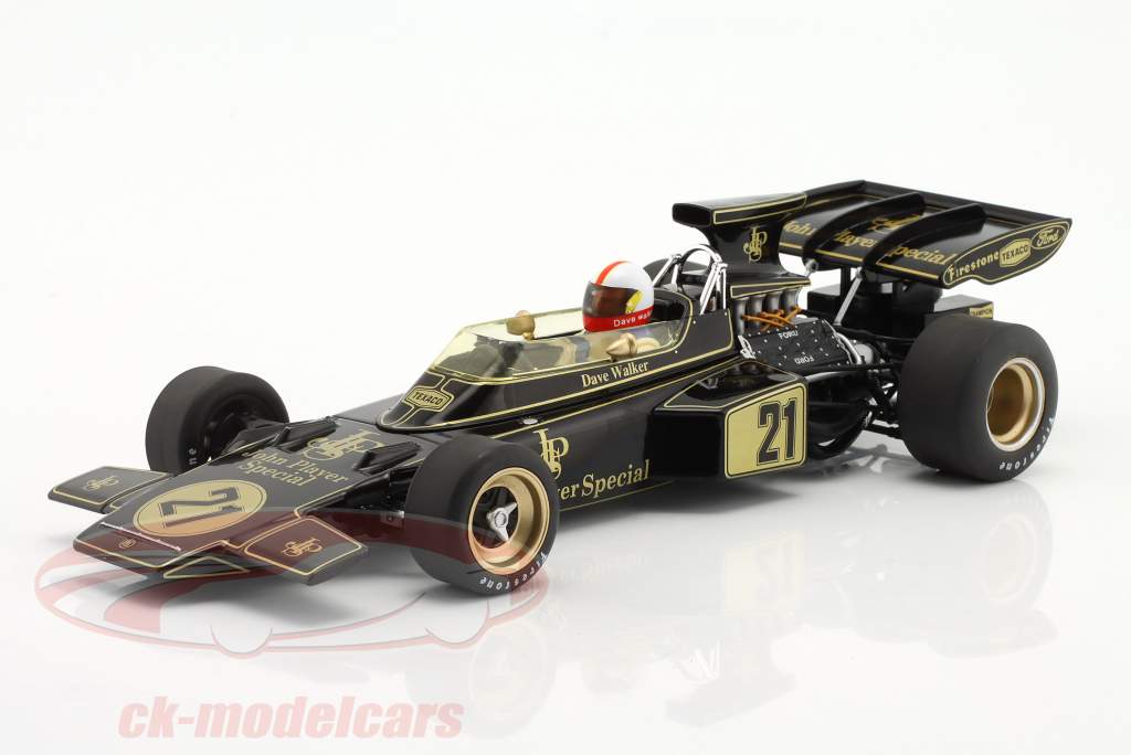 Dave Walker Lotus 72D #21 Spain GP formula 1 1972 1:18 MCG