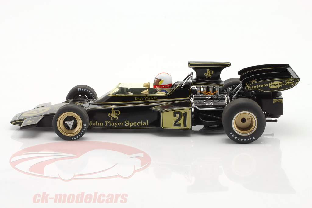 Dave Walker Lotus 72D #21 Spain GP formula 1 1972 1:18 MCG