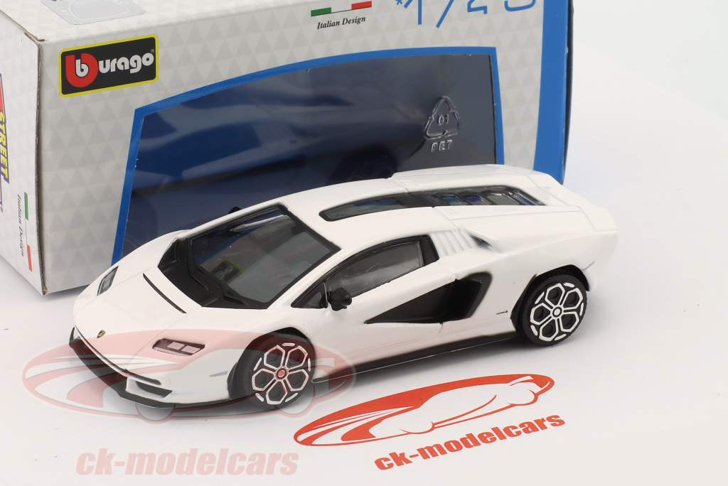 Lamborghini Countach LPI 800-4 Byggeår 2022 hvid 1:43 Bburago
