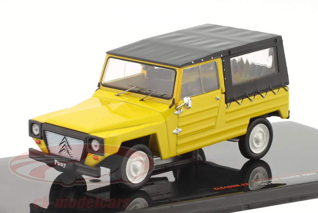 Citroen Namco Pony Año de construcción 1975 amarillo / negro 1:43 Ixo