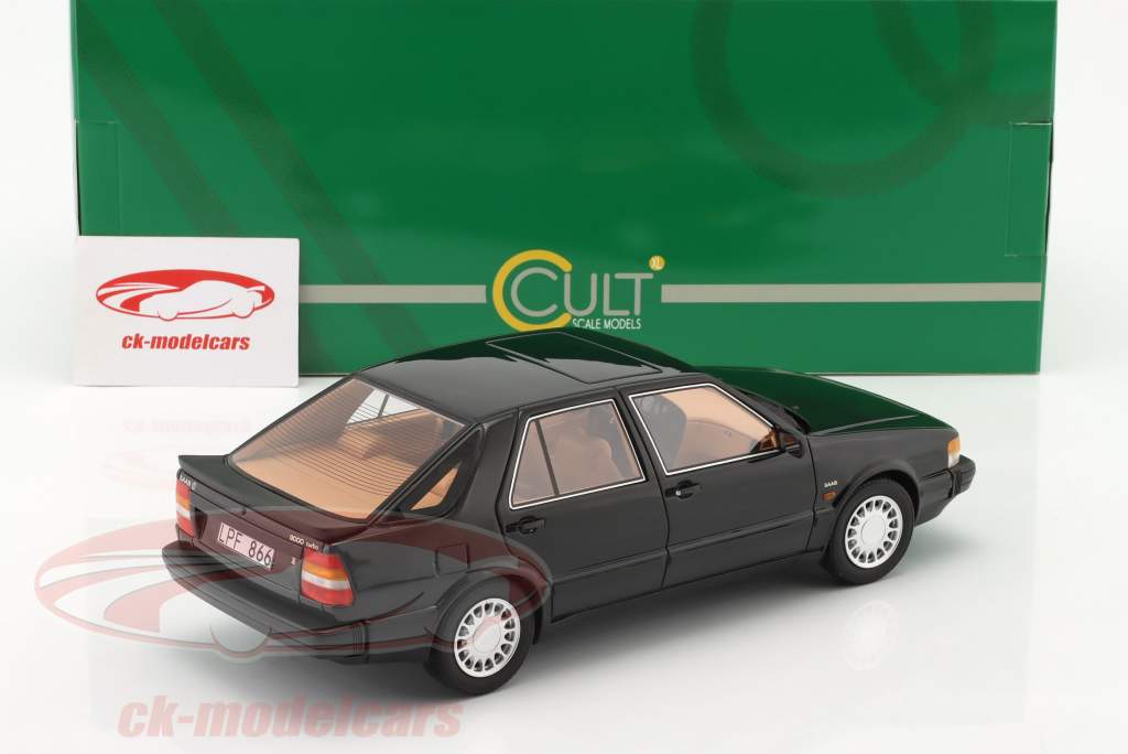 Saab 9000 Turbo Año de construcción 1985 negro 1:18 Cult Scale