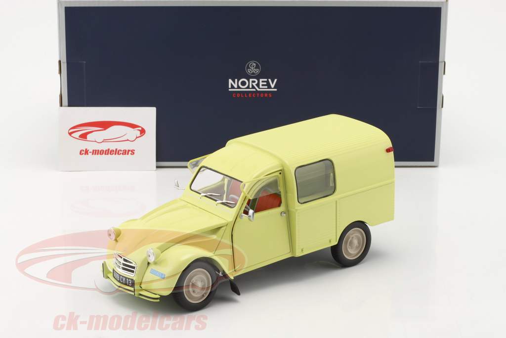 Citroen 2CV Fourgonnette AK350 建設年 1966 pastis 黄 1:18 Norev