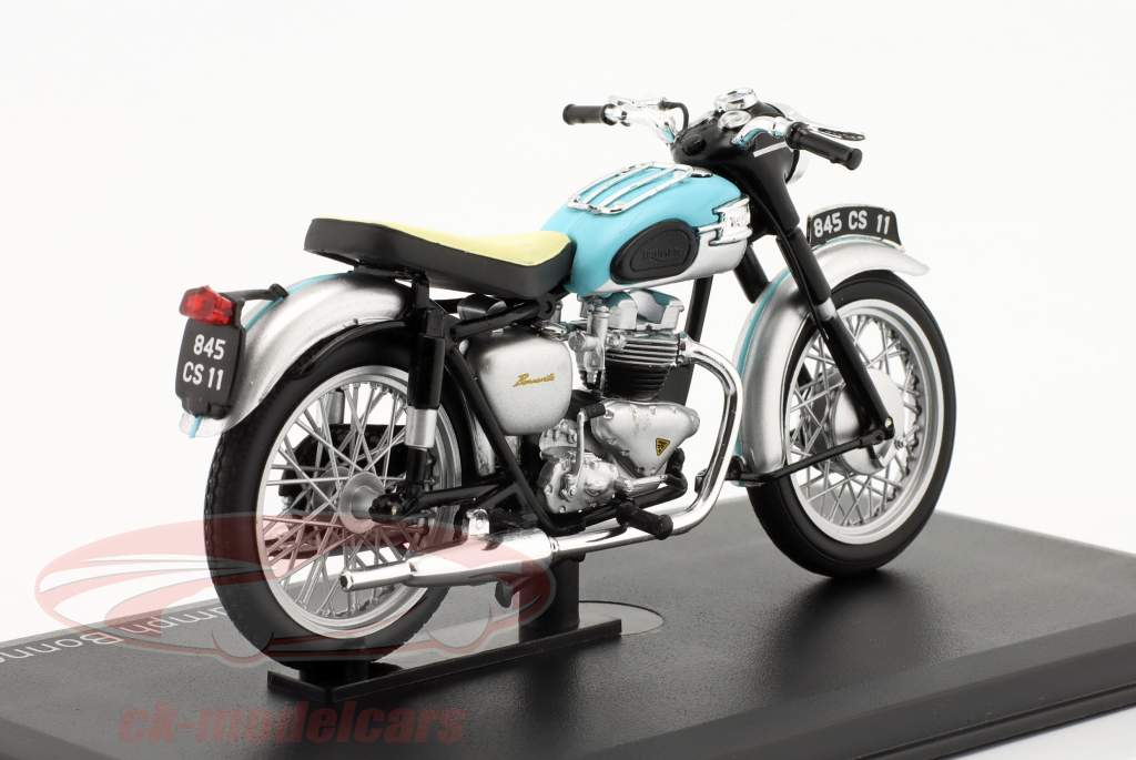 Norev 1:18 Triumph Bonneville year 1959 light blue / silver