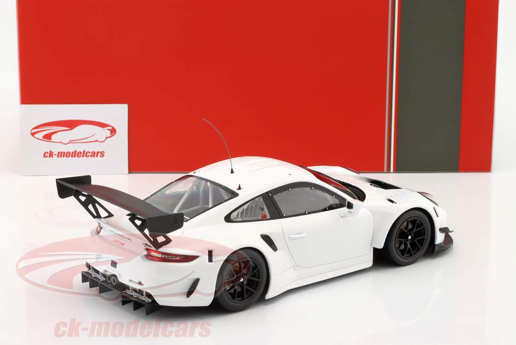 Porsche 911 GT3 R Plain Body Version white 1:18 Ixo