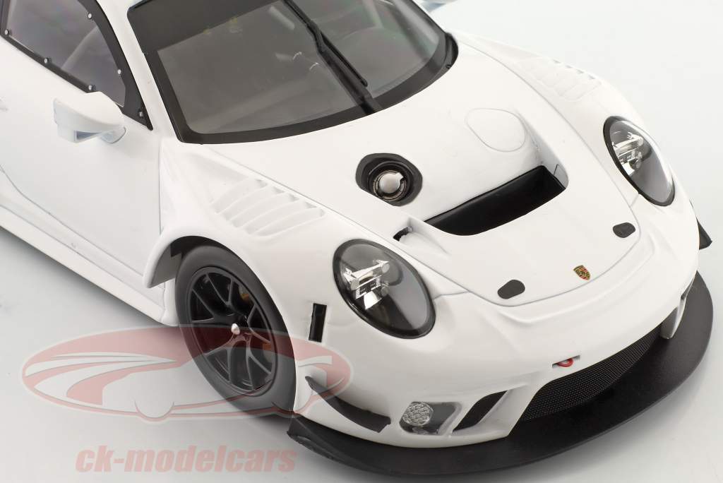 Porsche 911 GT3 R Plain Body Version white 1:18 Ixo