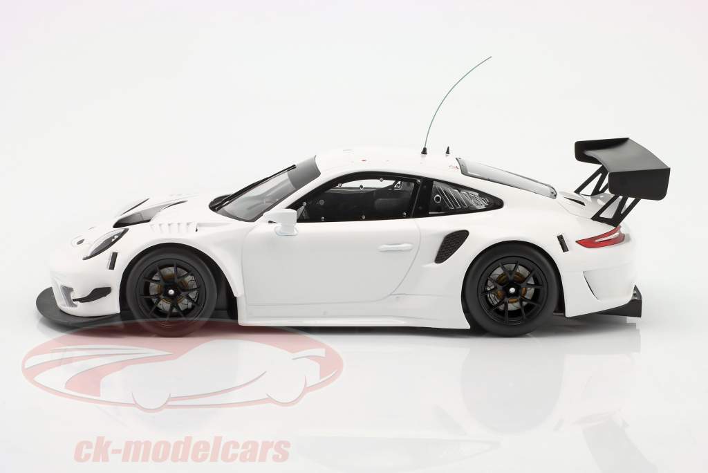 Porsche 911 GT3 R Plain Body Version white 1:18 Ixo