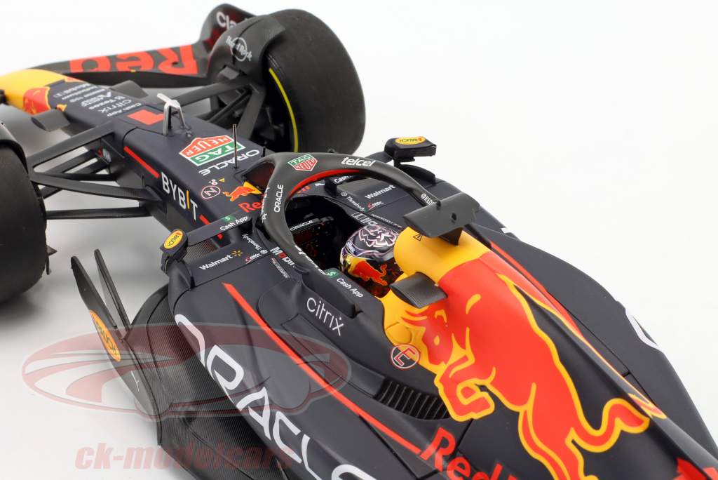 M. Verstappen Red Bull RB18 #1 vinder Miami GP formel 1 Verdensmester 2022 1:18 Minichamps