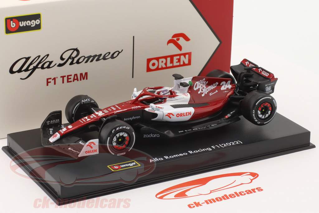 Zhou Guanyu Alfa Romeo C42 #24 Bahrain GP formula 1 2022 1:43 Bburago
