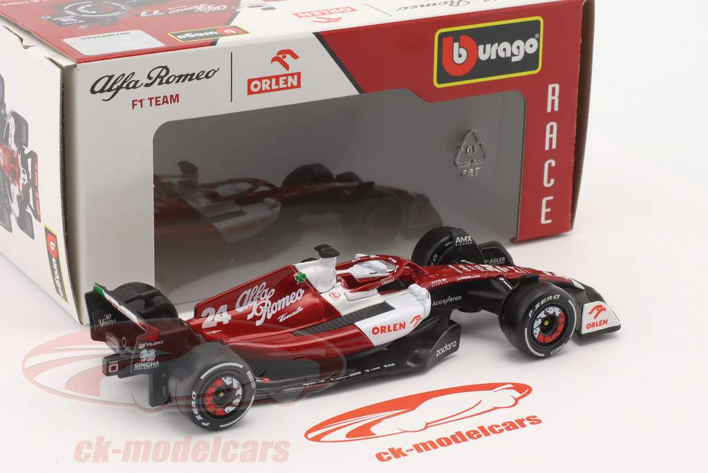 Zhou Guanyu Alfa Romeo C42 #24 Bahrain GP Formel 1 2022 1:43 Bburago