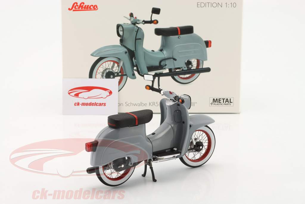 Simson Schwalbe KR51/1 Custom III Gris 1:10 Schuco