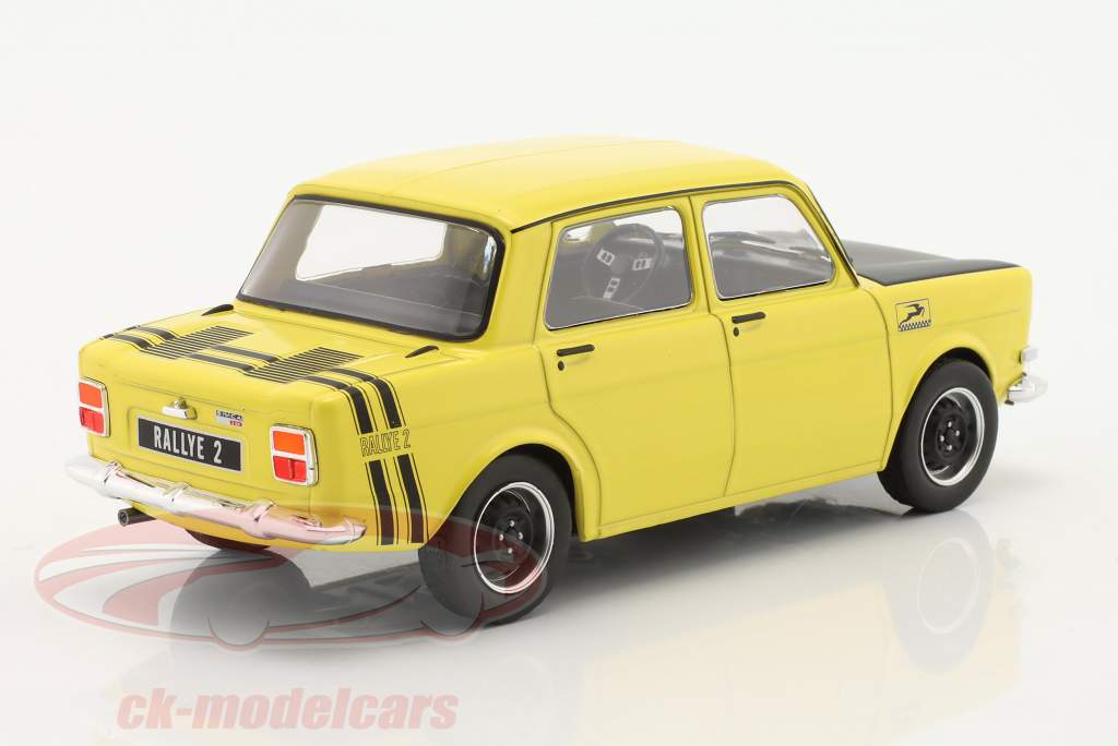 Simca 1000 Rallye2 yellow / black 1:24 WhiteBox