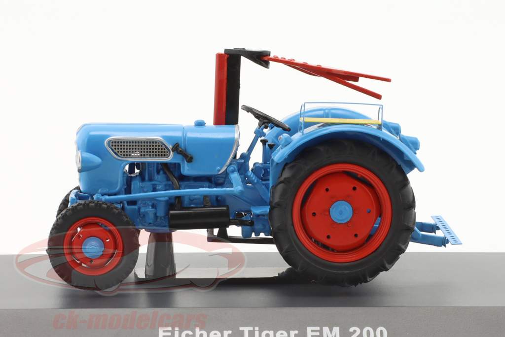 Eicher Tiger EM 200 trator azul 1:43 Schuco