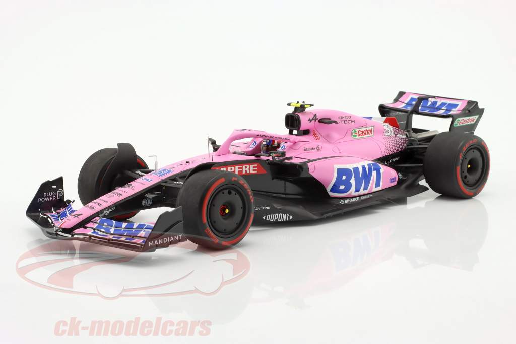 Esteban Ocon Alpine A522 #31 Baréin GP fórmula 1 2022 1:18 Spark