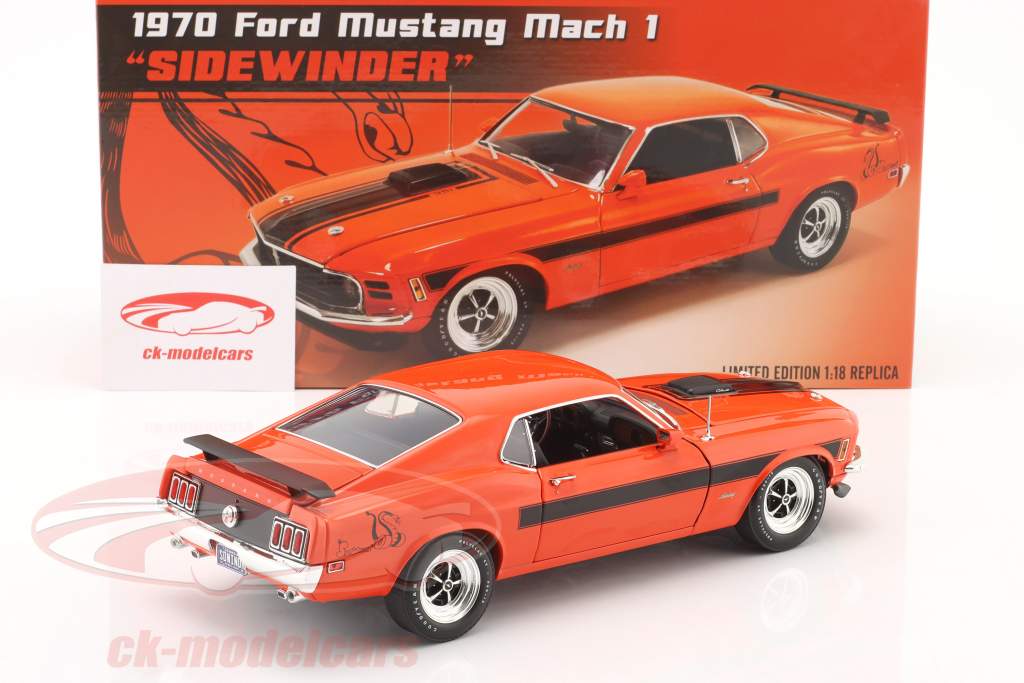 Ford Mustang Mach 1 Sidewinder Año de construcción 1970 rojo 1:18 GMP