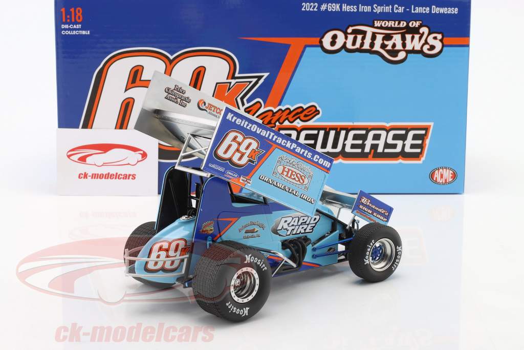 Hess Iron Sprint Car 2022 #69K Lance Dewease 1:18 GMP