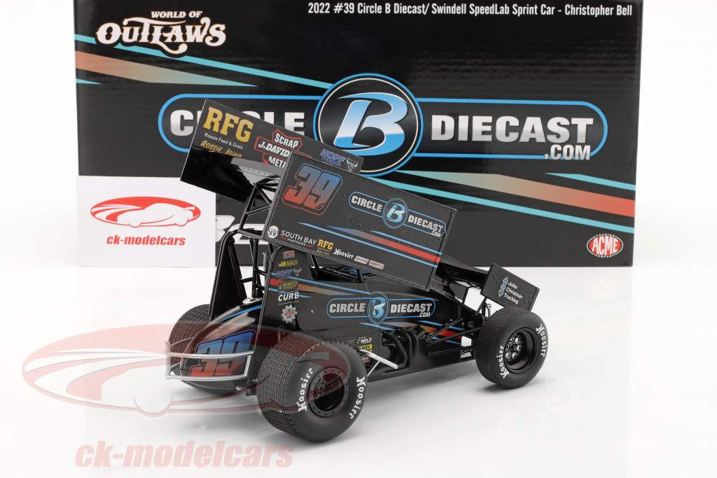 Swindell SpeedLab Sprint Car 2022 #39 Christopher Bell 1:18 GMP