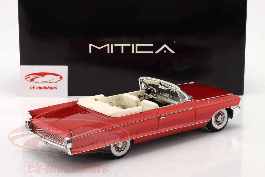 Cadillac Eldorado Biarritz Cabrio Open Год постройки 1962 темно-красный металлический 1:18 Mitica
