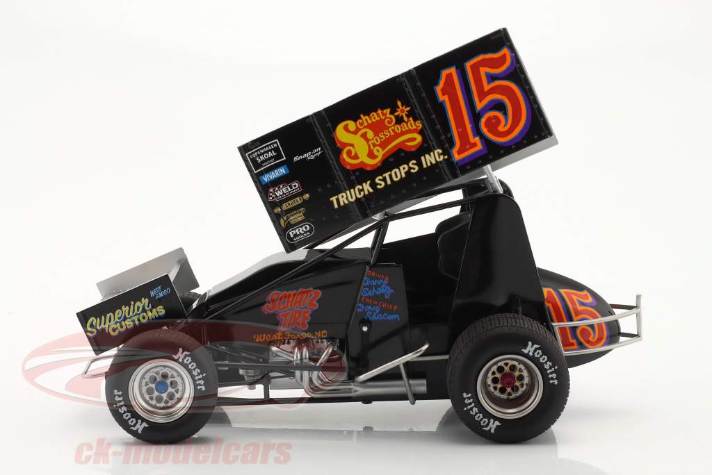 Schatz Crossroads Truck Stops Sprint Car #15 First 410 Win Donny Schatz 1:18 GMP