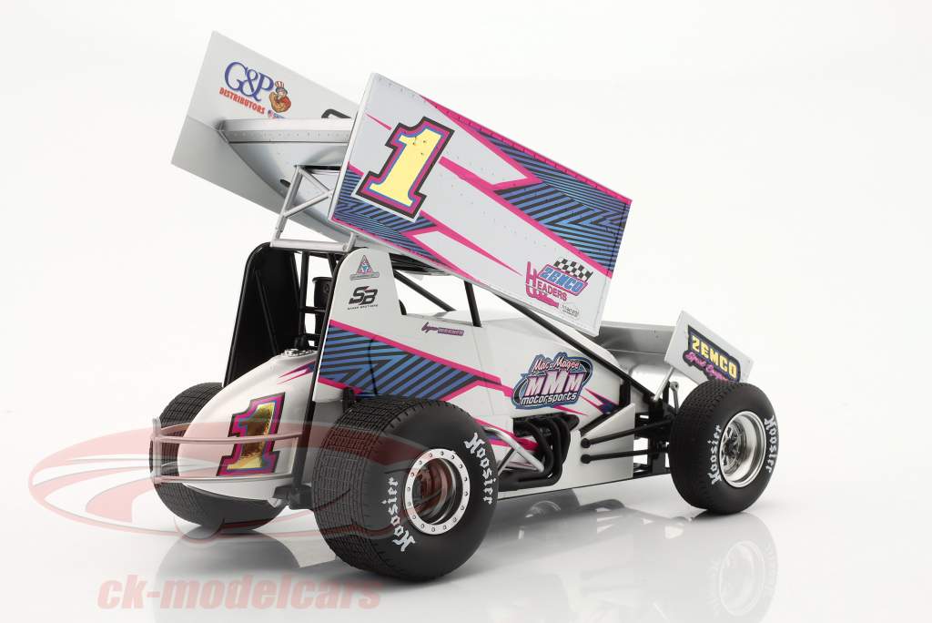 ZEMCO Sprint Car 2022 #1 Logan Wagner 1:18 GMP